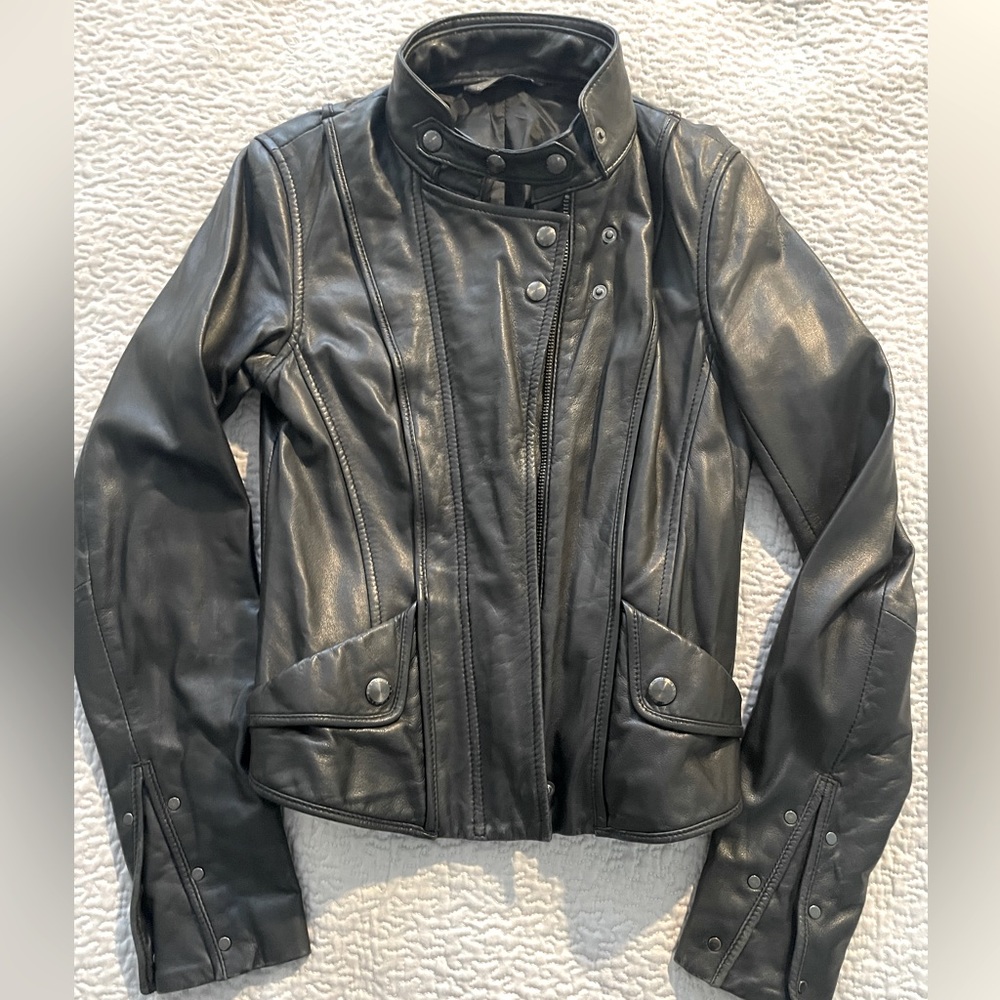 A/X Armani Exchange Moto leather jacket